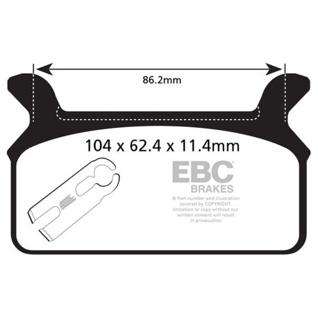 Спирачни дискове EBC Мото EBC Спирачни накладки V Semi-Sintered FA201V | race-shop.bg