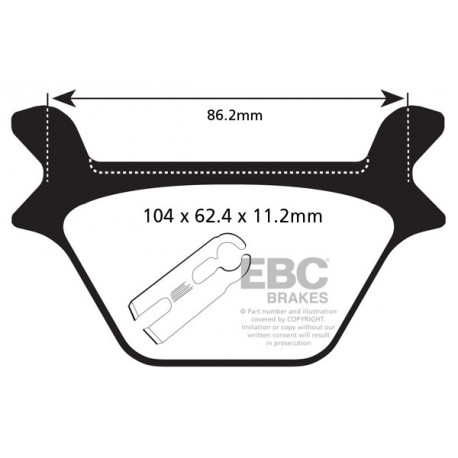 Спирачни дискове EBC Мото EBC Спирачни накладки FA200HH | race-shop.bg
