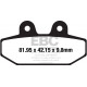 Спирачни дискове EBC Мото EBC Спирачни накладки FA710HH | race-shop.bg