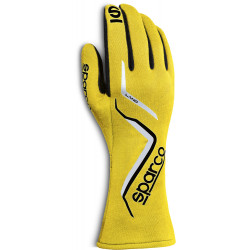 Състезателни ръкавици Sparco LAND с FIA (вътрешни шевове) жълт