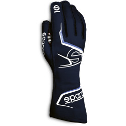 Състезателни ръкавици Sparco Arrow с FIA (външни шевове) син