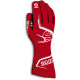 Състезателни ръкавици Sparco Arrow с FIA (външни шевове) червен
