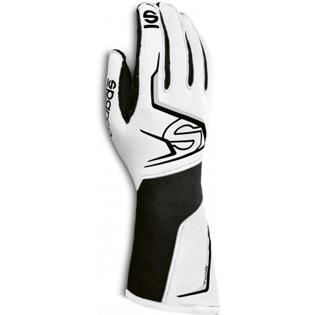 Ръкавици Състезателни ръкавици Sparco Tide с FIA (външни шевове) бял | race-shop.bg