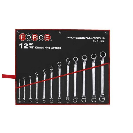 Комплетки гаечни ключове FORCE 12 бр.комплект ключ с тресчотка- огънати 75 ° | race-shop.bg