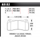Накладки HAWK performance Задни накладки Hawk HB193E.670, Race, min-max 37°C-300°C | race-shop.bg