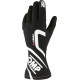 Състезателни ръкавици OMP First-S с FIA (вътрешни шевове) черни