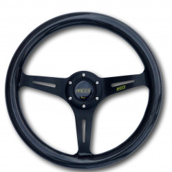 Спортен волан с 3 спици RACES Carbon, 350мм, карбон, без отстъп, черен/карбон
