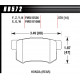 Накладки HAWK performance Задни накладки Hawk HB572Y.570, Street performance, min-max 37°C-370°C | race-shop.bg