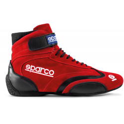 Състезателен обувки Sparco TOP с FIA удобрение, червени
