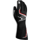 Състезателни ръкавици Sparco Tide с FIA (външни шевове)черно