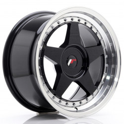 JR Wheels JR6 17x9 ET20-35 BLANK Glossy Black