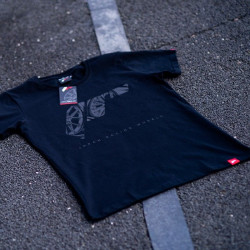 Тениска мъжки JAPAN RACING JR logo, Черно