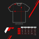 Тениски Мъжка тениска JAPAN RACING Mix 2, черен | race-shop.bg