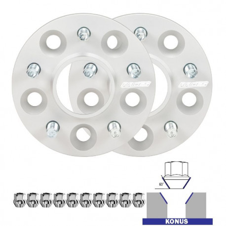 За конкретен модел Комплект от 2бр фланци (болтове) за Toyota Corolla&nbsp;X (E150) FL&nbsp;- 22mm, 5x114.3, 60,1 | race-shop.bg