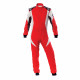 Гащеризони FIA състезателен гащеризон OMP First-EVO червено-бяло | race-shop.bg