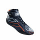 FIA състезателени обувки OMP ONE-S черно/оранжеви