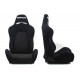 Спортни седалки без одобрение на FIA-регулируеми Състезателна седалка DRAGO Bride style ЧЕРНА material | race-shop.bg