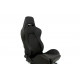 Спортни седалки без одобрение на FIA-регулируеми Състезателна седалка DRAGO PVC ЧЕРНА | race-shop.bg