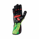 Ръкавици Състезателни ръкавици OMP KS-2 ART (външен шев) black / green | race-shop.bg