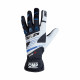Състезателни ръкавици OMP KS-3 (вътрешни шевове) черно /бяло /синьо