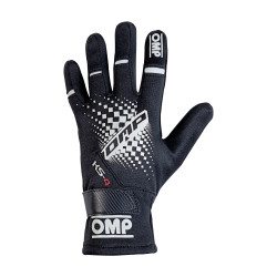 Състезателни ръкавици OMP KS-4 (вътрешни шевове) черни