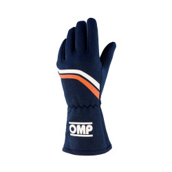 Състезателни ръкавици OMP DIJON с FIA (вътрешни шевове) сини
