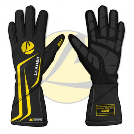 Ръкавици Състезателни ръкавици FIA RRS Vaillant / Leader черни | race-shop.bg