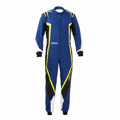 Гащеризони CIK-FIA детски гащеризон за картинг SPARCO Kerb K44, син/черен/жълт/бял | race-shop.bg