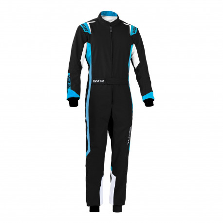 Гащеризони CIK-FIA детски гащеризон за картинг SPARCO Thunder K43, черен/син | race-shop.bg