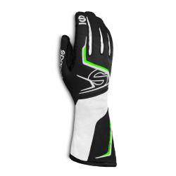 Състезателни ръкавици Sparco TIDE K (външен шев) black/green