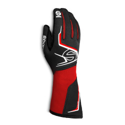Състезателни ръкавици Sparco TIDE K (външен шев) red/black
