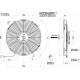 Вентилатори 12V Универсален електрически вентилатор SPAL 330мм - издуващ, 12V | race-shop.bg