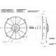 Вентилатори 12V Универсален електрически вентилатор SPAL 305мм - всмукващ , 12V | race-shop.bg