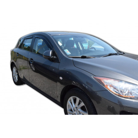 Дефлектори за прозорци Дефлектори за прозорци за MAZDA 3 II 5D 2009-2014 (+OT) HTB 4бр(задни) | race-shop.bg