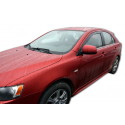 Дефлектори за прозорци за MITSUBISHI LANCER 4/5D 2007-up 2бр(предни)