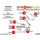 RX-8 (03-12) STRONGFLEX - 101678B: Заден долен - преден тампон за носач | race-shop.bg