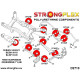 Baja (02-06) STRONGFLEX - 276159B: Full rear suspension bush kit | race-shop.bg