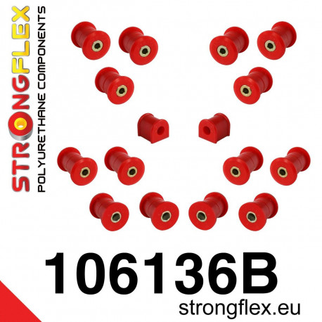 NB (99-05) STRONGFLEX - 106136B: Задно окачване polyurethane bush комплект | race-shop.bg