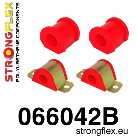 Seicento (98-08) STRONGFLEX - 066042B: Front anti roll bar bush kit polyurethane | race-shop.bg