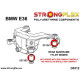 E36 (90-99) STRONGFLEX - 036107B: Rear beam mounting bush kit | race-shop.bg