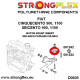 Seicento (98-08) STRONGFLEX - 061522A: Motor mount inserts SPORT | race-shop.bg