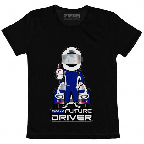 Тениски Детска тениска SPARCO Future Driver, черен | race-shop.bg