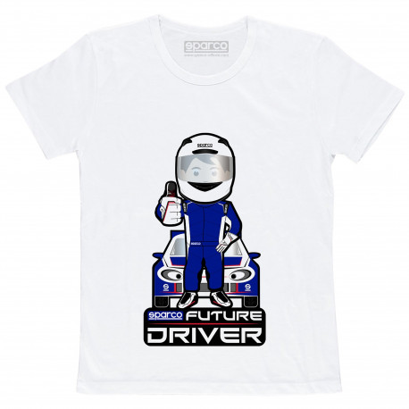 Тениски Детска тениска SPARCO Future Driver, бял | race-shop.bg