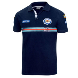 Мъжка поло тениска SPARCO MARTINI RACING Replica, син