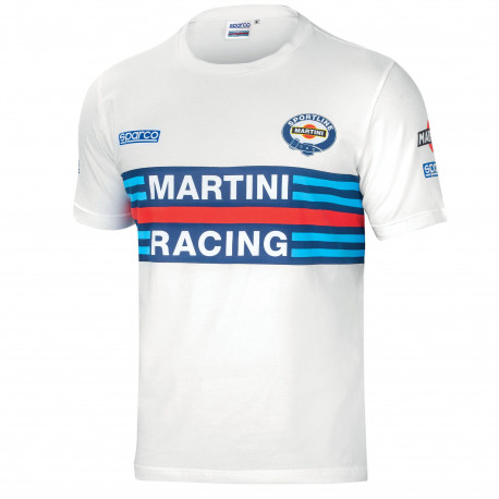 Тениски Sparco MARTINI RACING мъжка Тениска - бяла | race-shop.bg