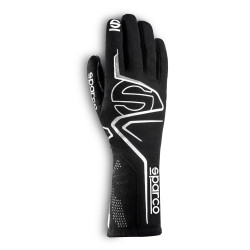 Състезателни ръкавици Sparco LAP с FIA 8856-2018 black/white