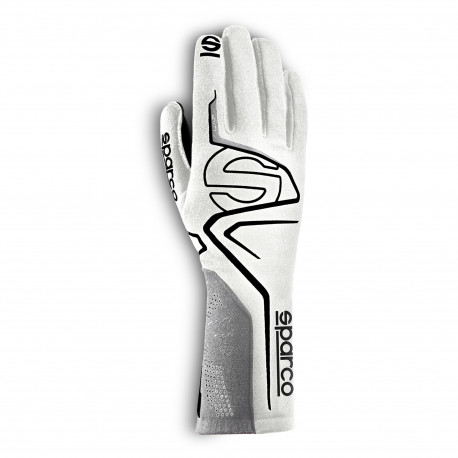 Ръкавици Състезателни ръкавици Sparco LAP с FIA 8856-2018 white/black | race-shop.bg