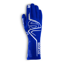 Състезателни ръкавици Sparco LAP с FIA 8856-2018 blue/white