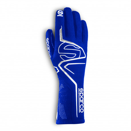 Ръкавици Състезателни ръкавици Sparco LAP с FIA 8856-2018 синьо/бяло | race-shop.bg