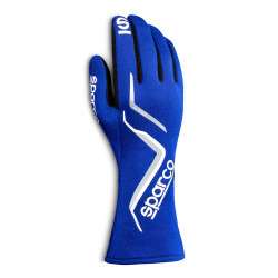 Състезателни ръкавици Sparco LAND с FIA 8856-2018 blue/white